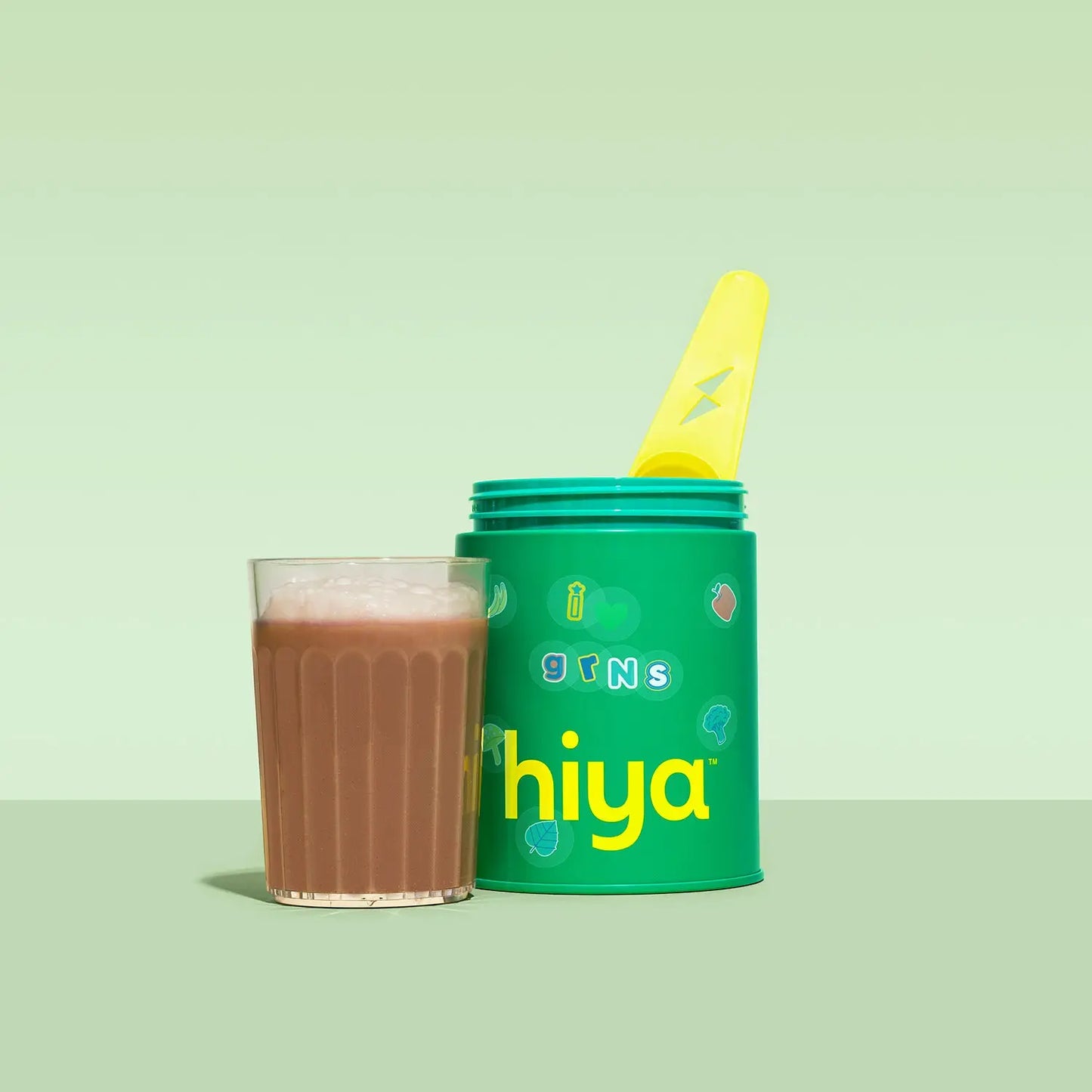 Hiya Kids Daily Greens + Superfoods – Sugar-Free, 55 Whole-Food Ingredients, Chocolate Drink, Daily Clean Nutrition for Kids, No Gummies