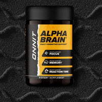 ONNIT Alpha Brain Nootropic Brain Supplement for Men & Women | Memory, Mental Clarity & Cognitive Improvement | Focus Capsules with L-Theanine, Vitamin B6 & Phosphatidylserine (30 Count)