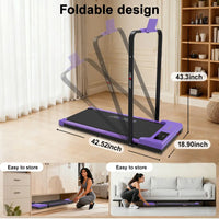 OVER SELF 2-In-1 Foldable Walking Treadmill with Multiple Colors, with Handle and Remote Control, Low Noise, Portable Design, Suitable for Home Office Fitness Equipment, Outdoorfun, Black Friday Deals