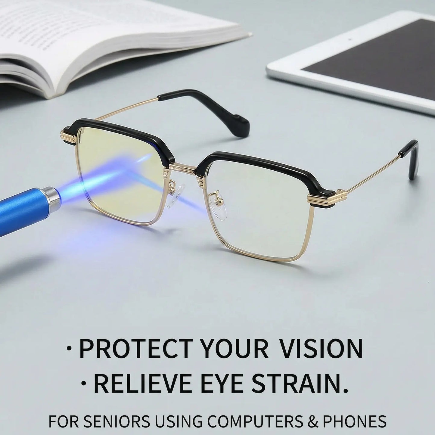 YJ-A-HD Reading Glasses Clear Lightweight