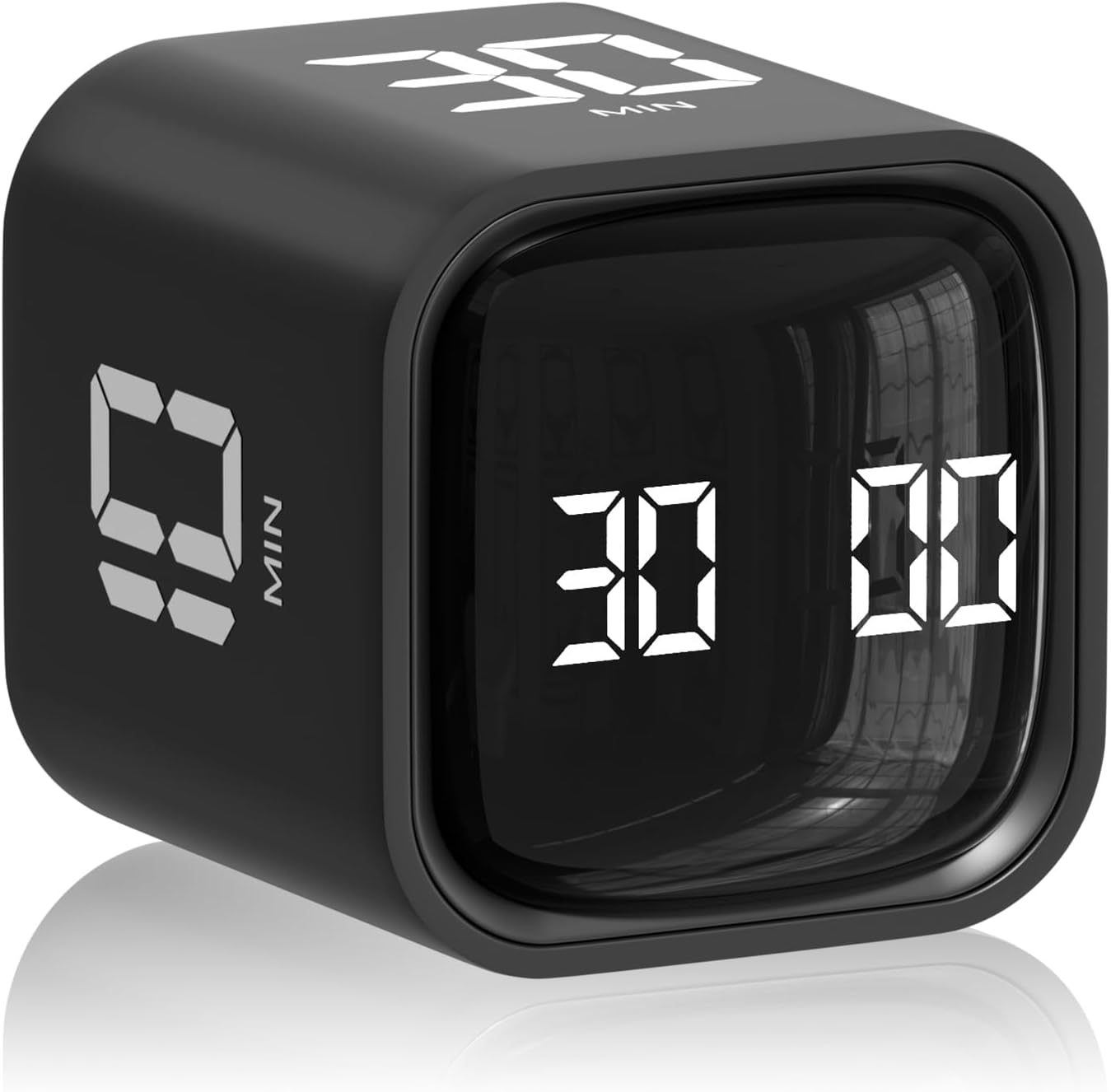 Adjustable Silent Cube Pomodoro Timer - Boost Productivity with Custom Countdown for Study, Work, and Kitchen Tasks