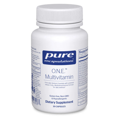 Pure Encapsulations O.N.E. Multivitamin – 30 Capsules | Once-Daily Formula with Metafolin, Coq10 & Lutein Vision & Cellular Support