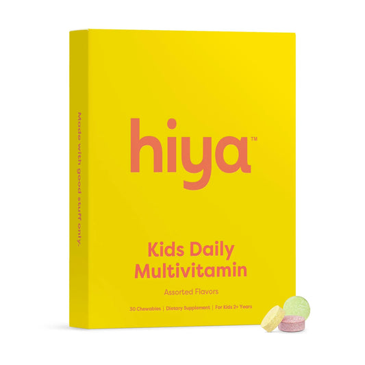 Hiya Kids Daily Multivitamin Refill - 15+ Essential Nutrients from Organic Fruits & Veggies for Daily Use, Healthy Supplements