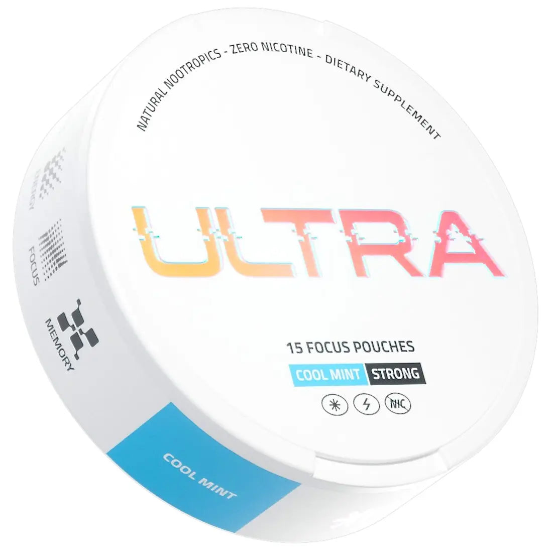 Ultra Focus Pouches - Nootropics with 6 Clean Ingredients for Sharp Focus Smooth Energy Enhanced Cognition Nicotine-Free Caffeine-Free No Jitters Crash or Dependency
