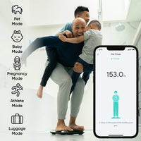 Wyze Scale X — Bluetooth Smart Weight Scale W/ ITO Glass for Body Composition Measurements (Weight Loss, BMI, Fat, Water, Muscle Mass Etc.)