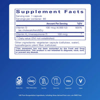 Pure Encapsulations Vitamin D3 & K2 – 60 Capsules | Supports Bone Strength & Vascular Health Immune & Heart Support