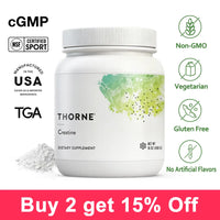 Thorne Creatine Monohydrate Amino Acid Powder 16 Oz Supports Muscles Cellular Energy for Improved Strength Endurance Fitness Supplement US Certified - Organic Protein Powder