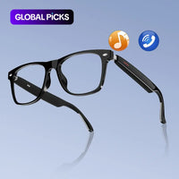 Smart Glasses, Smart Eyewear, Wireless Headphone Smart Glasses with Transparent Lenses for Listening to Music & Calling, Smart Sports Sunglasses with Mic for Home & Daily Use, Durable Electronic Glasses #GLOBAL PICKS