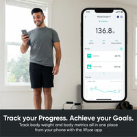 Wyze Scale X — Bluetooth Smart Weight Scale W/ ITO Glass for Body Composition Measurements (Weight Loss, BMI, Fat, Water, Muscle Mass Etc.)