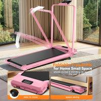 Foldable under Desk Treadmill 3.5HP | Compact Home Gym Equipment Walking Pad | 320Lbs Capacity Office Treadmill with Shock Absorption | Perfect for Home Office Workout