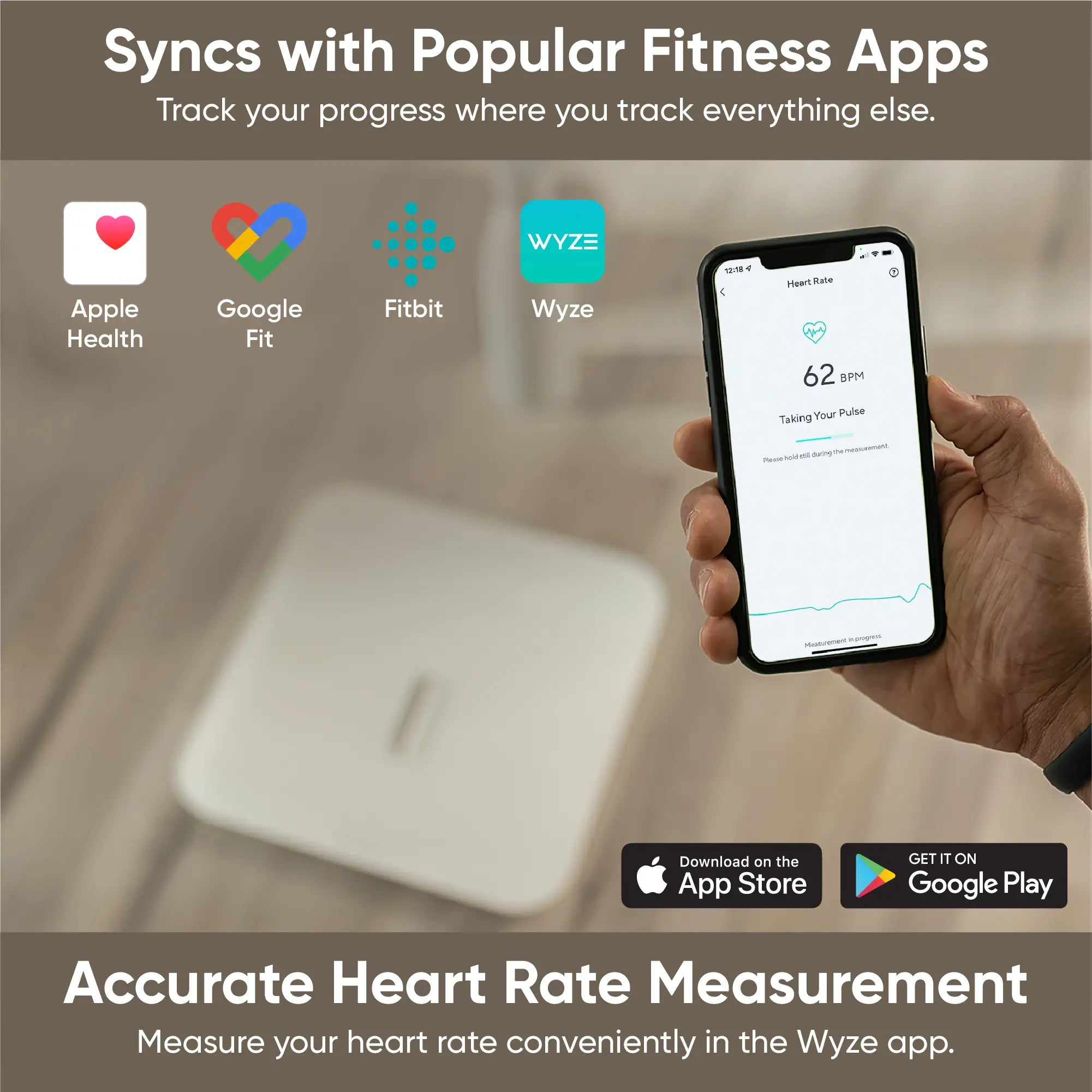 Wyze Scale X — Bluetooth Smart Weight Scale W/ ITO Glass for Body Composition Measurements (Weight Loss, BMI, Fat, Water, Muscle Mass Etc.)