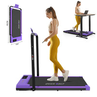 OVER SELF 2-In-1 Foldable Walking Treadmill with Multiple Colors, with Handle and Remote Control, Low Noise, Portable Design, Suitable for Home Office Fitness Equipment, Outdoorfun, Black Friday Deals