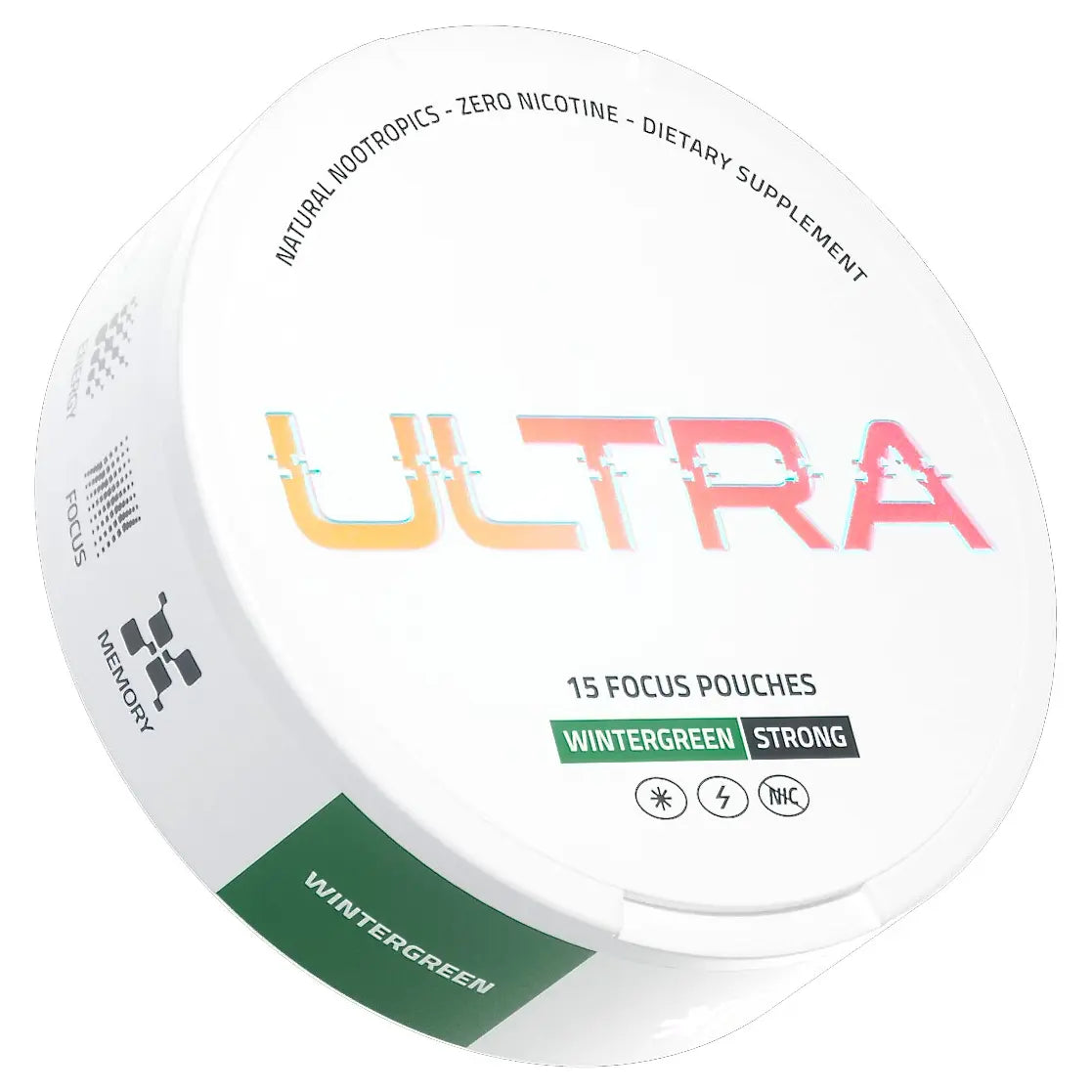 Ultra Focus Pouches - Nootropics with 6 Clean Ingredients for Sharp Focus Smooth Energy Enhanced Cognition Nicotine-Free Caffeine-Free No Jitters Crash or Dependency