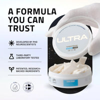 Ultra Focus Pouches - Nootropics with 6 Clean Ingredients for Sharp Focus Smooth Energy Enhanced Cognition Nicotine-Free Caffeine-Free No Jitters Crash or Dependency