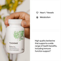 Thorne Berberine - Botanical Supplement - 60 Capsules - Healthcare Supplement