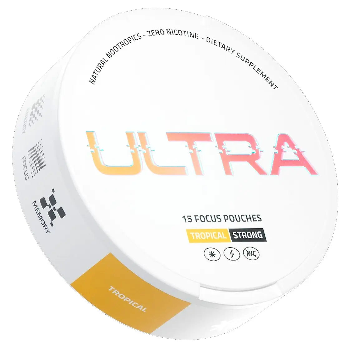 Ultra Focus Pouches - Nootropics with 6 Clean Ingredients for Sharp Focus Smooth Energy Enhanced Cognition Nicotine-Free Caffeine-Free No Jitters Crash or Dependency