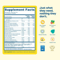 Hiya Kids Daily Multivitamin Sticks – Sugar-Free Vitamins for Kids, 15+ Essential Nutrients, No Gummies or Artificial Junk
